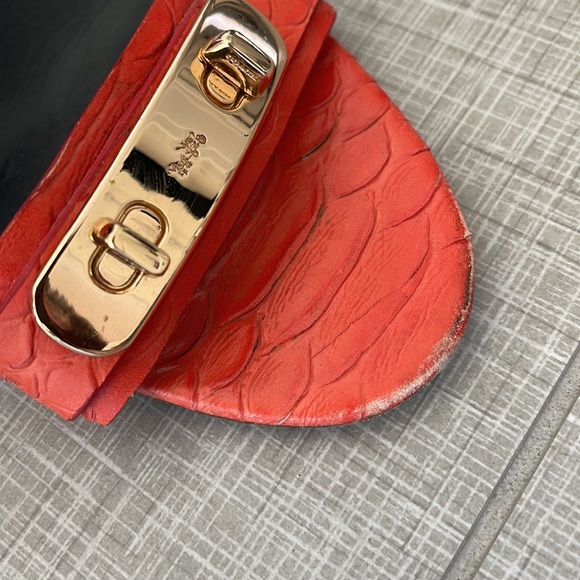 Coach Marcella Red Womens Ankle Strap Size 8.5 B - Picture 4 of 6